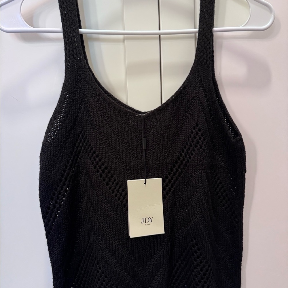 JDY Black Knit Tank Top